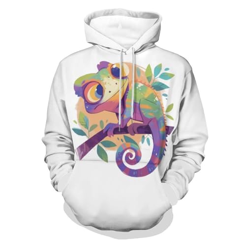 Sweatshirt caméléon mignon pullover mixte pour remplacer vos pulls rêches
