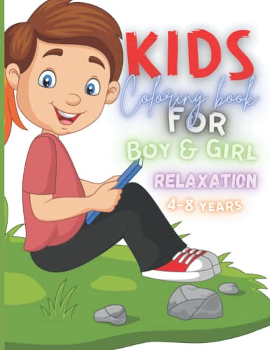 Kids coloring Book for Boy & Girl relaxation: Over 50 stress Relief Designs and Patterns