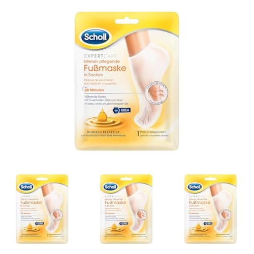 Masque de pied Scholl hydratant intense aux huiles précieuses pour talons secs