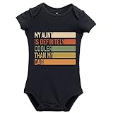 YCICIVDee My Aunt Is Definitely Cooler Than My Dad Baby Unisex Bodysuit Long Sleeve Romper Clothes