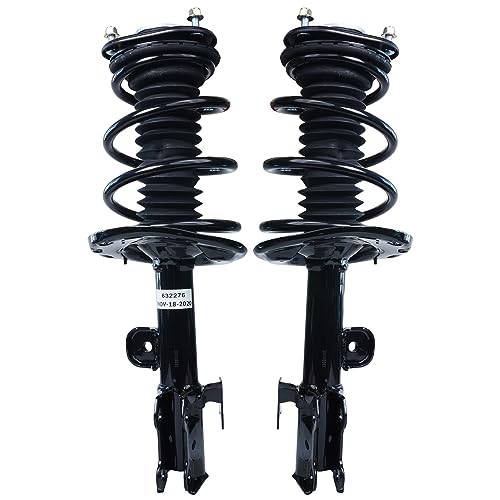 Image of Detroit Axle - 3.5L Front Struts Kit for Toyota 2006-2012 RAV4, 2 Struts w /Coil Spring Assembly 2 Sway Bar Links 2 Outer Tie Rods 2007 2008 2009 2010 2011 Replacement Suspension Ready Struts Shocks