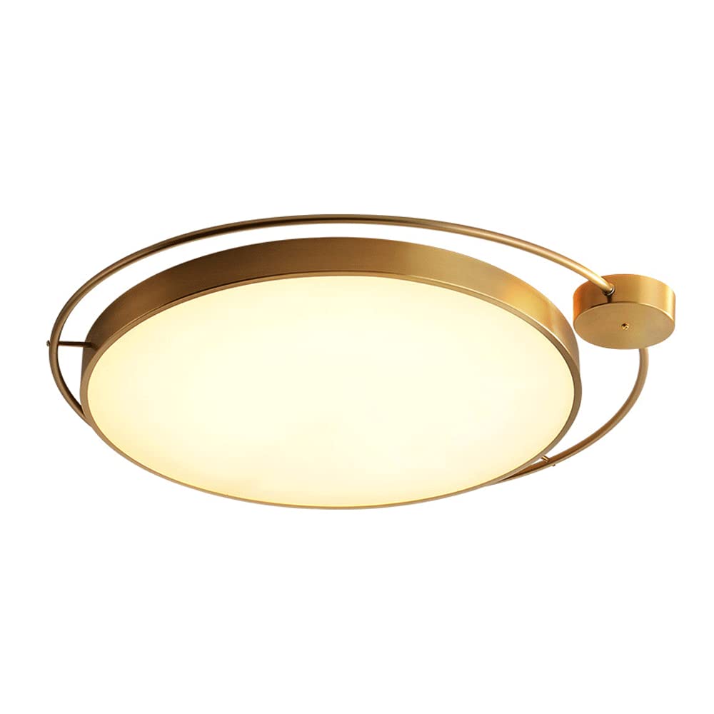 Lustre plafonnier en cuivre pour salon nordique et chambre moderne