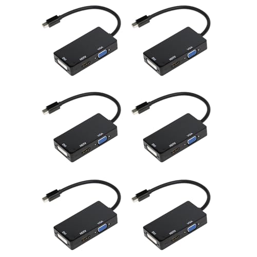 Adaptateur Mini DisplayPort vers HDTV VGA DVI 3-en-1 pour MacBook Pro et Air