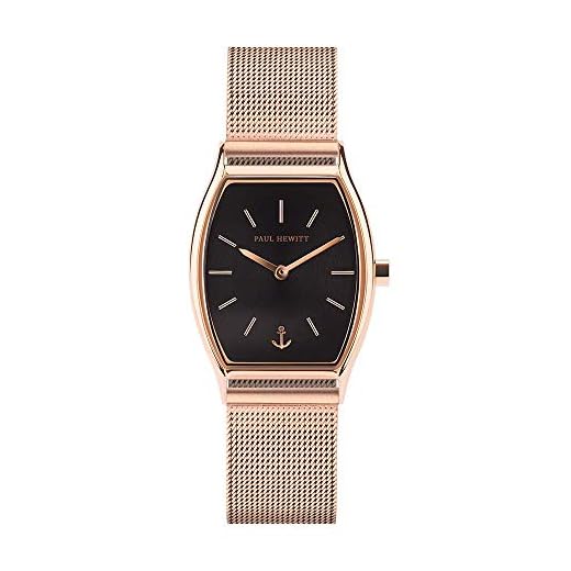 PAUL HEWITT Damarmbandsur modern kant med högkvalitativt rostfritt stål armband Roséguld | nät