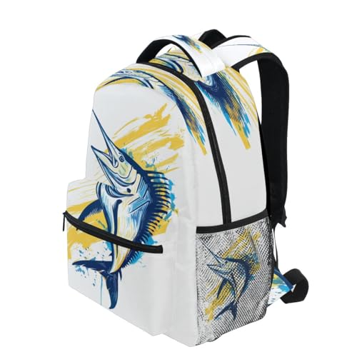 Fish Backpack for School Lightweight Backpack for Boys Girls Schoolbag Bookbag for Kids3