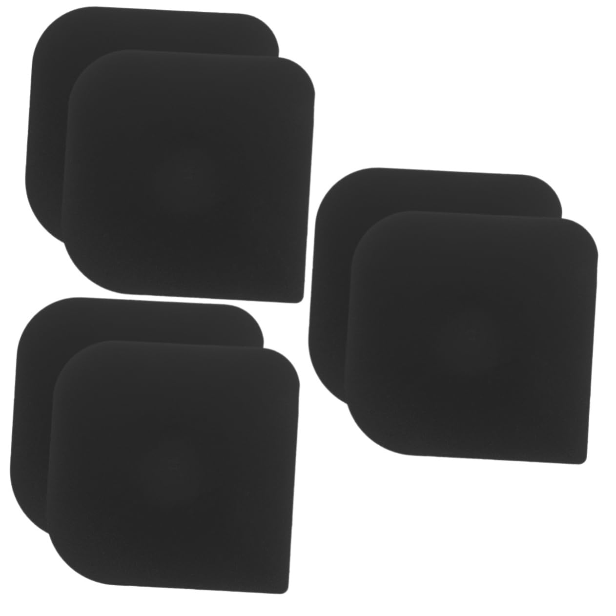 MOLUCKFU 3sets Ergonomic Grip Cake Decorating Supplies Plastic Pan Cleaner Baking Scraper for Baking 2pcs*3