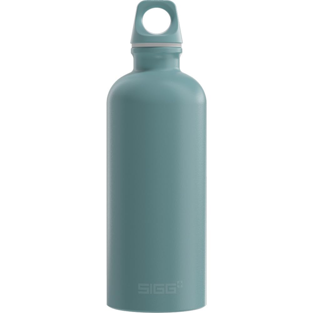 Sigg Morning Blue - Aluminium Water Bottle - Traveller - Swiss Made - Climate Neutral Certified - Suitable For Carbonated Drinks - Leak-Proof - Feather-Light - Bpa-Free - Outdoor - Blue - 0.6L