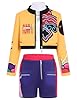 Girls Demon Pop Singer Hunters Costume 3-14 Years Stage Dance Idol Cosplay Outfit, Kids Halloween Costumes #5