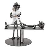 METALIKA Physiotherapeutin, Frau, Metallfigur, Metallmännchen, Handarbeit, Handmade, Stahlfigur, Geschenkidee, Dekorative Figur +gegen Aufpreis: Visitenkartenetui, Gravur