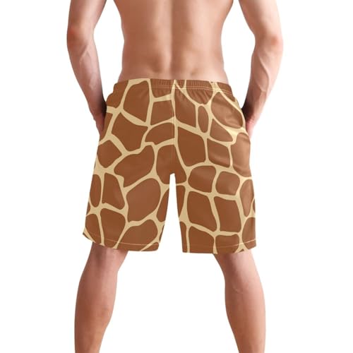 Men's Swim Trunks Giraffe Print Board Shorts Quick Dry Swimsuit Swimwear Holiday Party Bathing Suit2