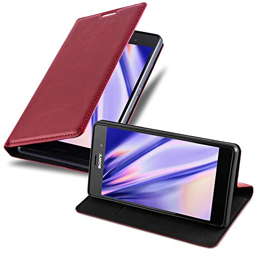 Cadorabo Funda Libro para Sony Xperia Z3 en Rojo Manzana   Cubierta Proteccíon con Cierre Magnético, Tarjetero y Función de Suporte   Etui Case Cover Carcasa