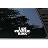 I AM Charlie Kirk - 5 1/2" x 2 1/2" Funny die Cut Vinyl Decal/Bumper Sticker for Windows, Cars, JDM, Trucks, Tool Boxes, Boats, laptops - virtually Any Hard, Smooth Surface