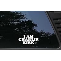 I AM Charlie Kirk - 5 1/2" x 2 1/2" Funny die Cut Vinyl Decal/Bumper Sticker for Windows, Cars, JDM, Trucks, Tool Boxes, Boats, laptops - virtually Any Hard, Smooth Surface