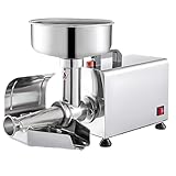 【ENTONNOIR IMMERGÉ】 : Un entonnoir de 21 cm de diamètre permet de verser une grande quantité de fruits, comme des baies ou des tomates. Il est équipé d'une rainure à angle réglable pour une distribution fluide de la sauce, et d'un support rainuré pour éviter les éclaboussures et garantir une zone de travail propre.