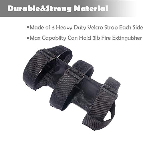 Adjustable Roll Bar Fire Extinguisher Holder 3 lb for All Series of Jeep Wrangler Fire Extinguisher Holder,for ATV/UTV Fire Extinguisher Mount, for Jeep Bracket Fire Extinguisher Mount