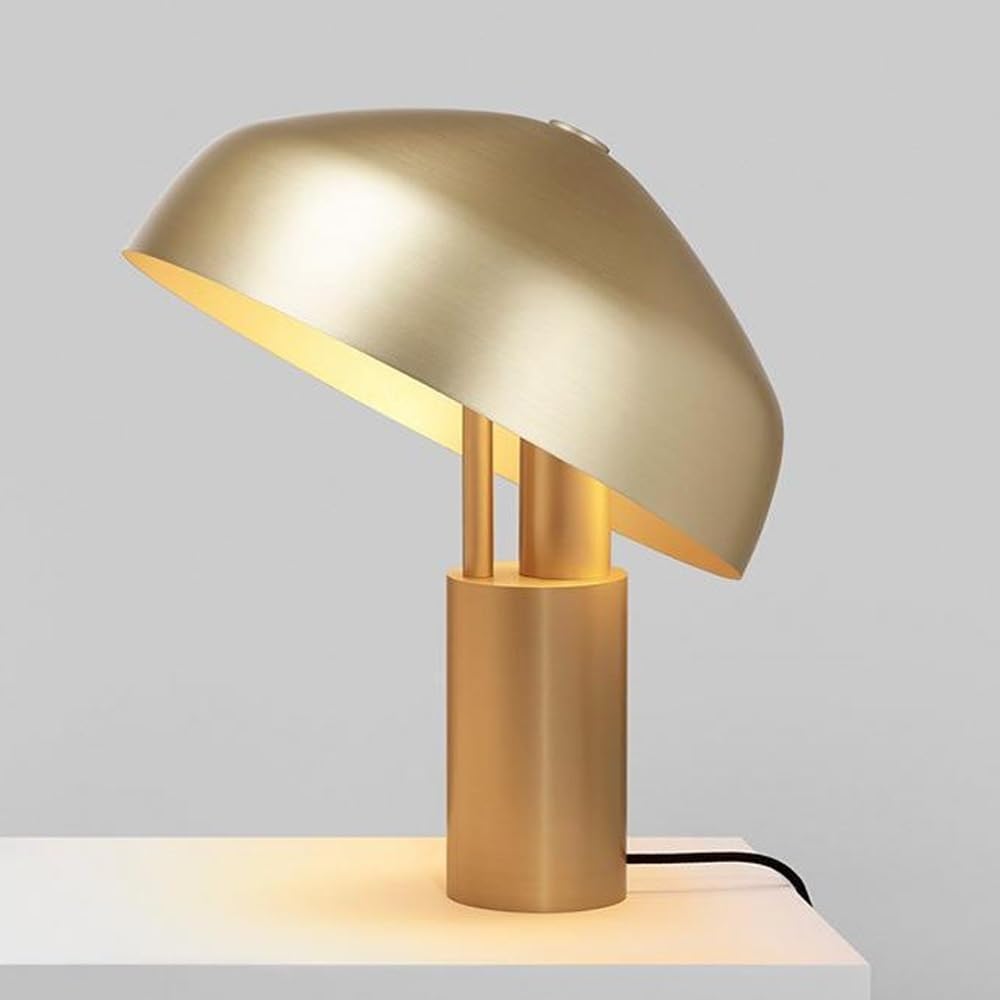 Lampy stołowe. Przenośna metalowa lampa biurkowa, lampka nocna do czytania w stylu industrialnym, dekoracja pokoju, jadalni(Gold)
