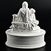 Veronese Design 7 1/2 Inch La Pieta Cremation Urn Polystone Marble White Finish Memorial Gift Home Decor