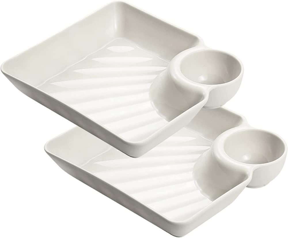 Set de Petites croustilles USB et trempettes, Assiette de collation Fendue Jaune, Les Cupcakes, Les apéritifs, Le Ketchup, Le vinaigre, Le soja, Les Boissons au thé et Partie-Green