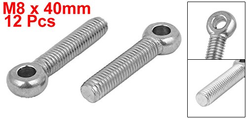 Cáncamo M8 x 40mm de acero inoxidable 304 perno de ojo para elevación de cargas 3