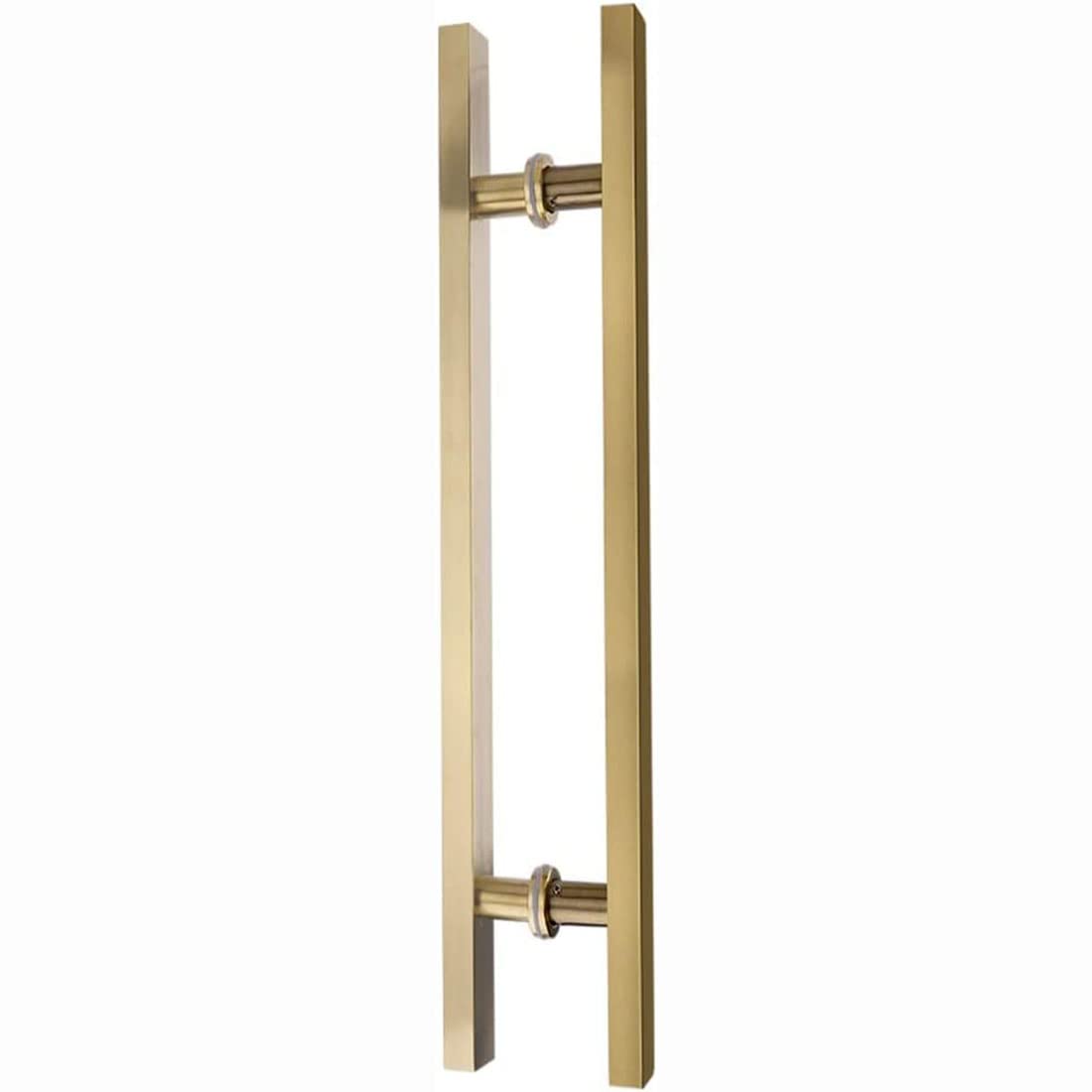 Poignée tube carré or bouton de porte de douche en acier inoxydable fixe