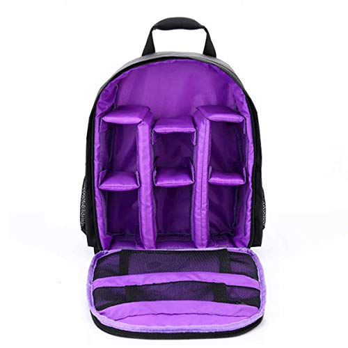 Owlike 1Pc Camera Bag, Camera Case Waterproof Shockproof Portable Style Slr Camera Backpack (Purple) #TOP6