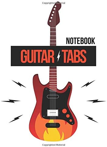 Guitar Tabs Notebook: ~ For Guitar Player | 6 Strings Guitar Chord and Tablature Staff | 120 Pages