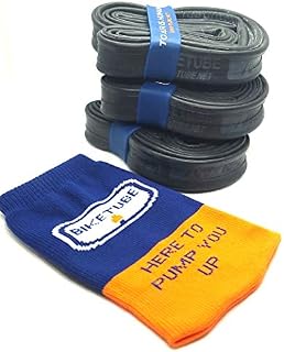 Biketube Brand 700c Bicycle Inner Tubes - Super Value 3-Pack - Free TubeSock