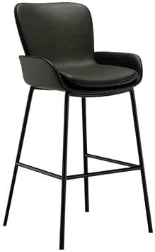 Bar Chair Simple Bar Stool Home Island 75cm High Stool Light Luxury Modern Bar Counter High Chair Bar StoolsBlack