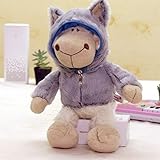 LIUCHANG Plüschtier-Plüsch-Spielzeug-Plüsch-Spielzeug-Hut lustig (Farbe: hellgrau Größe: 31cm-50cm) liujiapeng55 (Color : Light Grey, Size : 31cm50cm)