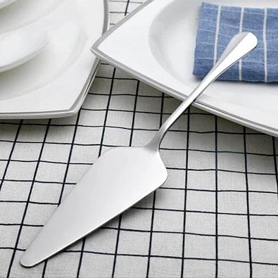 Pala plateada de acero inoxidable para tartas, espátula para tartas, servidores de pasteles, cortador de cuchillos, herramientas para hornear de cocina, servidores de bonito diseño