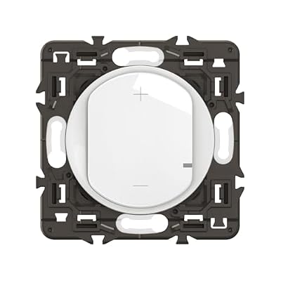 Legrand Variateur de lumière 2 fils sans neutre, Céliane, blanc, 125W