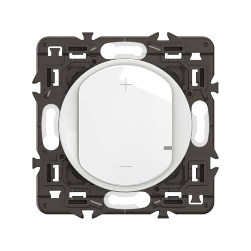 LEGRAND - Interrupteur Variateur - toutes lampes dimmables jusqu'à 125W - Commande d'Eclairage Complète - Prêt à Installer - Blanc