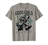 Good Girls Read Spicy Skeleton Book Club T-Shirt