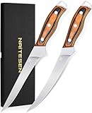 Naitesen Professional Boning Knife and Fillet Knife Set 2,...