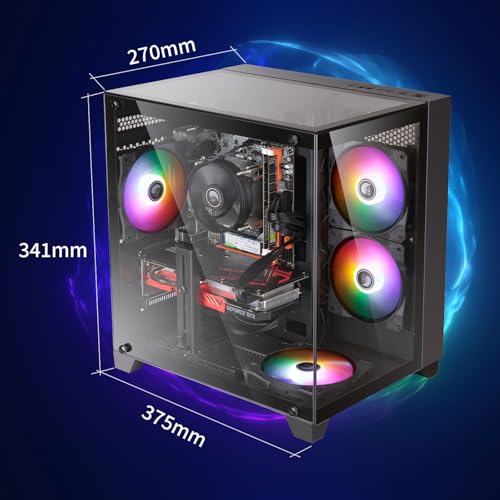 abytespark Prebuilt Gaming PC Desktop Computer i5/16G/512GB/RX550 4G の商品画像 4