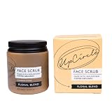 UpCircle Coffee Face Scrub - Floral Blend For Sensitive Skin 3.5oz - Chamomile, Shea Butter, Coconut