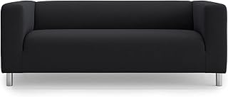 Klippan Sofa Cover Replacement for IKEA Klippan Loveseat Cover, Klippan Couch Cover, Klippan Cover Only!(Black)