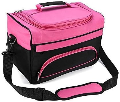 BOOFIRE Professional Cosmetics Beauty Hairdressing Styling Bag, Multi-functional Hair Makeup Salon Hairdresser Toiletry Organizer Tool Bag Case Holder Box with Strap for Hair Stylist Shoulder Carrying