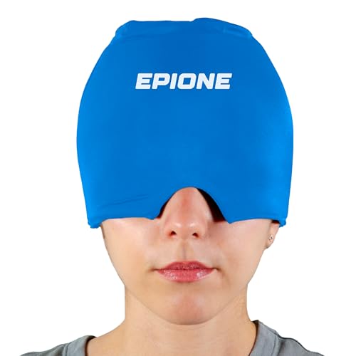 Boston Tech Gorro Migraña Frío con Gel de alta densidad - Compresión Fría o Caliente - Material Suave y Flexible para Máximo Confort (Gorro A)