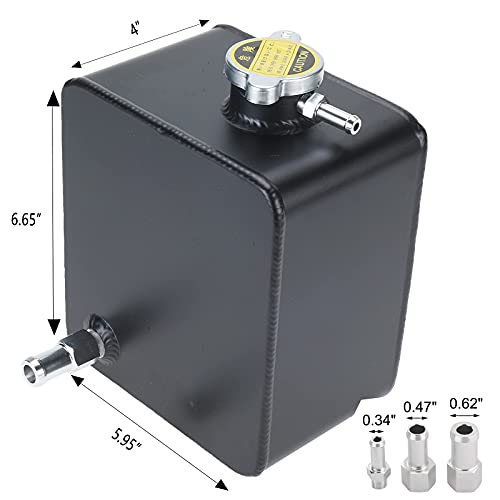 image for NovelBee 2.5L Universal Aluminium Alloy Water Coolant Header Overflow 