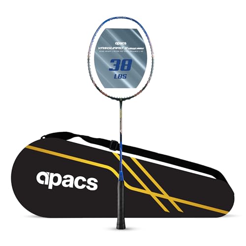 Image of Apacs Vanguard 11 Next Gen (Unstrung) | 38LBS Max Tension | Ultra PEF Shaft | (4U) Head Heavy Balance | Aero Dyna Frame | Made in Vietnam Badminton Racket with Cover (for Pros)