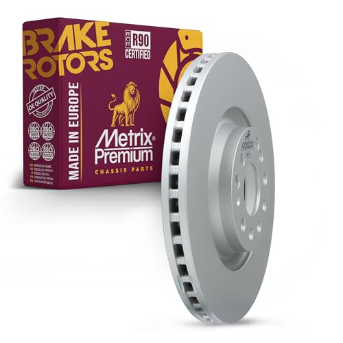 Metrix Premium Chassis Parts 340 mm Front Coated Brake Rotor Fits Audi A3