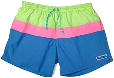 Cutters Apparel Men's Retro Swim Trunks - Surf Board Shorts Quick Dry with Mesh Lining & Pockets - SouthPoint, Medium