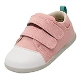 Ten Little First Walker Baby Shoes & Toddler Shoes for Boys & Girls - Lightweight, Breathable Cotton Baby Walking Shoes - Non-Slip, Wide-Feet Walking Shoes for Babies - Rose Pink, Size 6