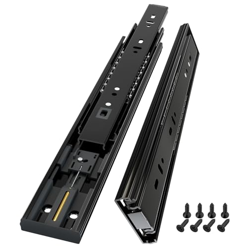 A0LISHENG Vollauszugsschienen 300mm Unterbau mit Soft-Close& Selbsteinzug für Küchenschubladen 45kg Tragfähigkeit 1 Paar (2 Stück)