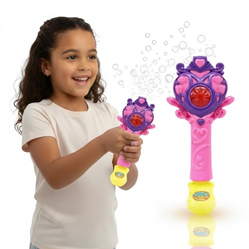 AMATOYS – Máquina de Burbujas para Niñas con Música y Luces – Varita de Burbujas Automatica – Juguete Ideal para Interior, Exterior, Cumpleaños y Navidad (Corazon_Rosa) AMATOYS – Máquina de Burbujas para Niñas con Música y Luces – Varita de Burbujas Automatica – Juguete Ideal para Interior, Exterior, Cumpleaños y Navidad (Corazon_Rosa)