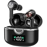 Otium Wireless Earbuds Bluetooth 5.1 Earbuds Touch Control with LED Display Quick Charging Case IPX7 Waterproof Wireless Headphones Dual Driver Speakers Stereo CVC8.0 Noise Control Wireless Earphones