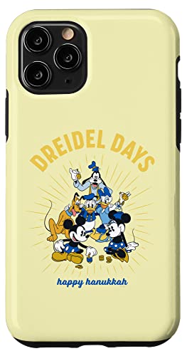 Coque iPhone 11 Pro Disney Mickey Hanoucca Dreidel Days housse de protection rigide fine anti-rayure