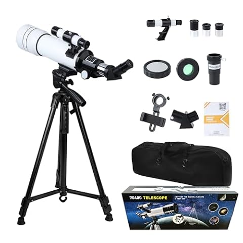 ACESOME teleskop, powiększenie 20-333x teleskop astronomiczny dla dzieci i dorosłych, 70 mm, teleskop astronomiczny z regulowanym statywem, torba do przechowywania