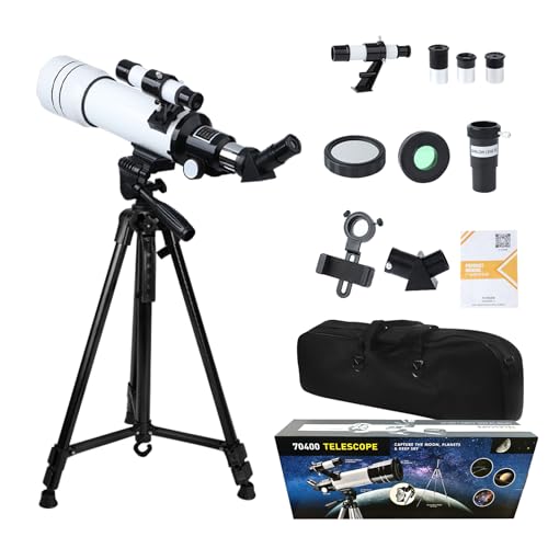 ACESOME Télescope astronomique, grossissement 20-333x, pour enfants et adultes, ouverture de 70 mm, télescope astronomique avec trépied réglable, sac de rangement
